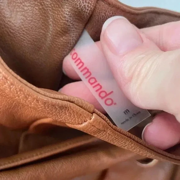 Commando Faux Leather Paperbag Pants Cocoa size Medium - Picture 5 of 9